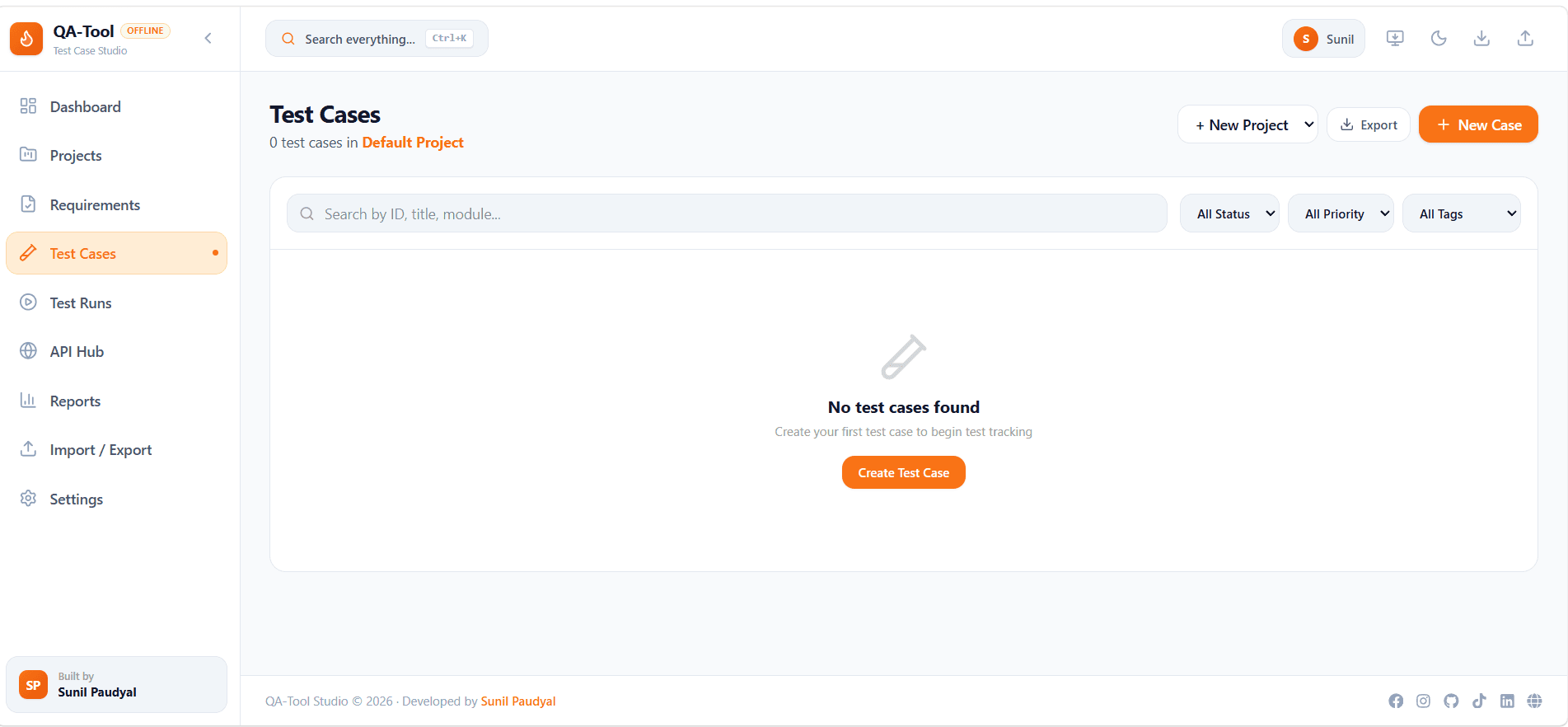 QA Test Case Studio screenshot 2